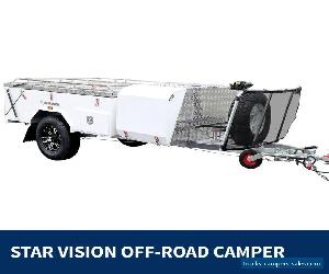 NEW Camper Trailer Camping Caravan Off Road 4x4 Hard Floor Canvas Tent 4WD 7x5 C