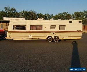 1988 NO RESERVE USED TRAVEL TRAILER PARK MODEL LAYTON RV 32 FOOTER SLEEPS 10