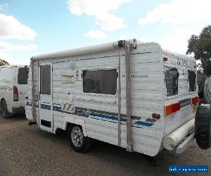 2003 REGISTERED LIGHTWEIGHT OLYMPIC POP TOP CARAVAN WITH SINGLE BEDS & ANNEX