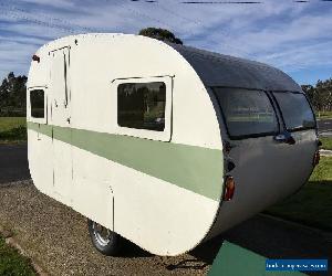 Caravan 1950s Bondwood,last registered 1971,been stored in shed all its life