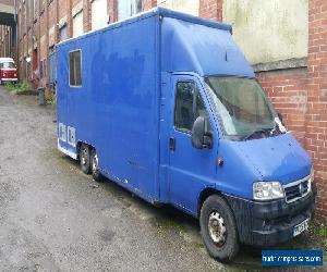 Fiat ducato horsebox campar race van unfinished project motox van motocross 