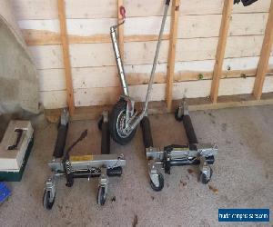 Two Hydraulic Vehicle positioning Jacks