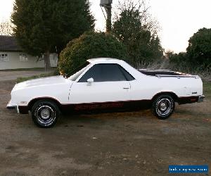  chevrolet el camino pick up 1983 SS super sport V8 auto. need an rv camper. 