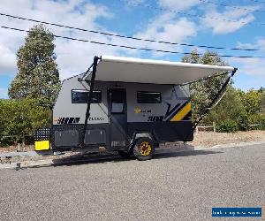 Family caravan family bunk camper enclosed box trailer motorbike