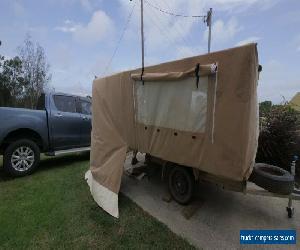 camper trailer - 7x4 galvanized with extedable frame & canvas covers
