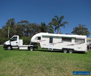 5th Wheeler - 2006 Navigator Travel Home and 2013 Iveco 50C17.