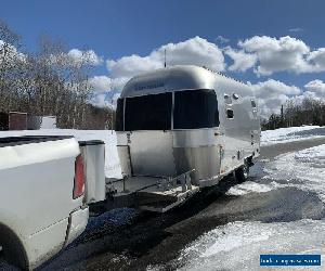 2007 Airstream travel trailer with motorcycle carrier