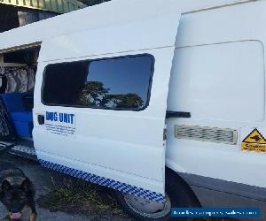 Ford transit camper van conversion dog van welfare van dog unit dog shows
