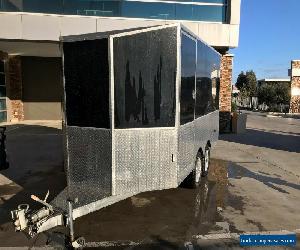 Aluminum Tandem Enclosed Trailer with Rear Ramp and Side Door 490 cm x 207 wide for Sale