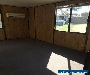 Caravan (12-14ft?) and solid annex onsite at Woodside Beach Caravan Park.