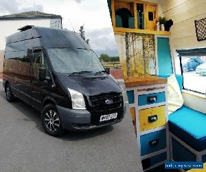 OFF GRID BLACK STEALTH CAMPERVAN CONVERSION - FORD TRANSIT TREND 115 T350L 