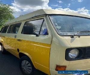 VOLKSWAGEN VW T25 SUNRISE SIDE ELEVATION ROOF RETRO CAMPER CAMPERVAN GLAMPING