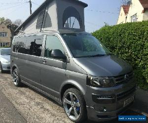 VW T5 CAMPER VAN 2013 RARE 7 SPEED DSG LWB 140 2.L TDI T30 4 BERTH WITH ROOF BED