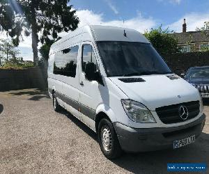 2010 Mercedes Sprinter 313 9 seater crew splitter minibus van camper NO VAT