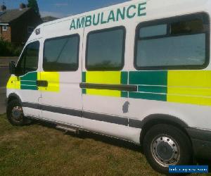 Vauxhall Movano Ambulance 2003 Ideal camper with Towbar
