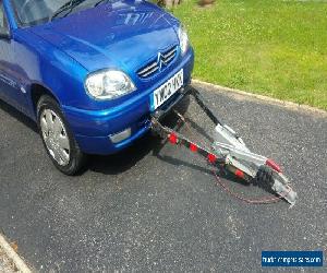 Motorhome tow car with A frame