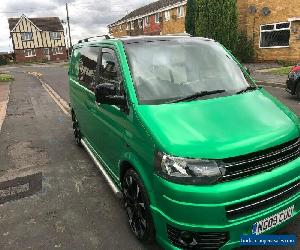 vw t5 TRANSPORTER 2009 1.9 GREEN modified 9 seats custom show van t5.1 facelift