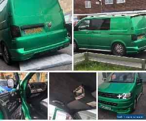 vw t5 TRANSPORTER 2009 1.9 GREEN modified 9 seats custom show van t5.1 facelift