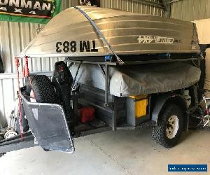 Track about off road camper trailer boat and motor