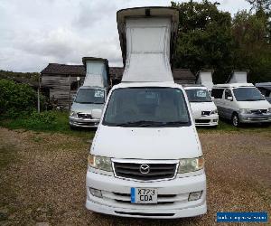 Mazda Bongo 2001 2ltr petrol with new wider bed side camper conversion lift roof
