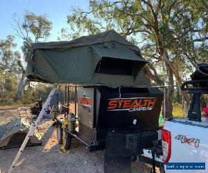 Camper trailer toy hauler and cf moto atv