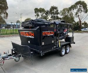 Camper trailer toy hauler and cf moto atv