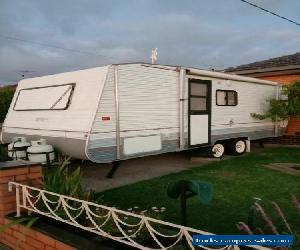 family caravan with shower