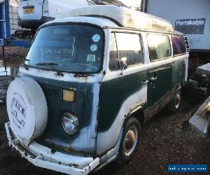 VW T2 LATE BAY CAMPER, DORMOBILE ELEVATING ROOF, NEEDS FULL RESTORATION, DRIVES.