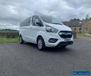 TRANSIT CUSTOM CREW VAN LIMITED  L2 H1 130BHP DAMAGED 9 SEATER 2018 LOW MILES 