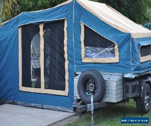 blue tongue semi off road deluxe camper trailer