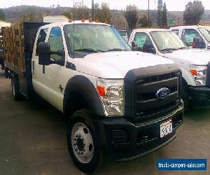 2014 &2013 Ford F550 Stakebed Crew Cab Trucks Diesel 18000# GVWR with Liftgate