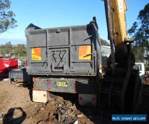 TRI AXLE STEEL DOG TRAILER 6M LONG 1,6M HIGH ALL IN GOOD ORDER SPRING SUSPENSION