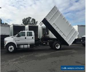 2017 Ford F650 Crew Cab 16Ft Chipper Dump Truck Auto Diesel - 26,000# GVWR Under CDL