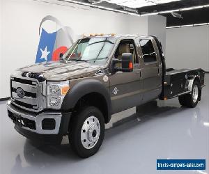 2016 Ford F-550 LARIAT CREW 4X4 DIESEL DRW FLATBED NAV!