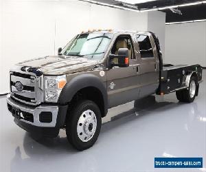 2016 Ford F-550 LARIAT CREW 4X4 DIESEL DRW FLATBED NAV!