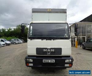 MAN/ ERF L 2000 7.5 TONNER. FITTED WITH 20FT CURTAIN SIDE BODY. 