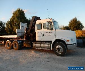 CRANE TRUCK FREIGHTLINER FL112 AIR BAG C12 CAT MOTOR  HIAB 377 CRANE 12 MT REACH for Sale