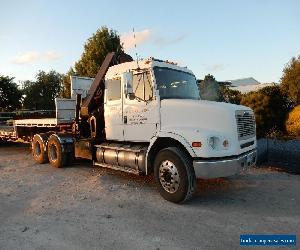 CRANE TRUCK FREIGHTLINER FL112 AIR BAG C12 CAT MOTOR  HIAB 377 CRANE 12 MT REACH