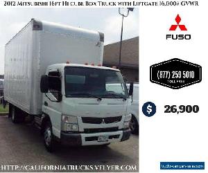 2012 Mitsubishi 16ft Hi cube Box Truck with Liftgate 16,000# GVWR under CLD