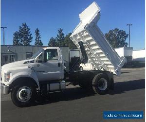 2017 FORD F750 DUMP TRUCK Under CDL  Diesel Auto 6-8 yard dump