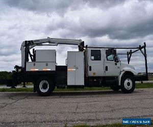 2003 International 4300 Utility Boom Crane Truck