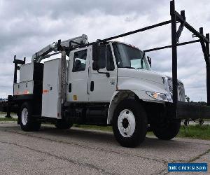 2003 International 4300 Utility Boom Crane Truck