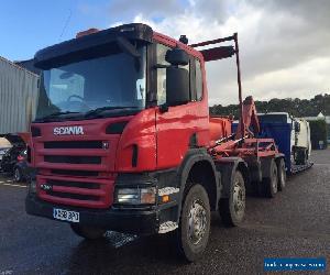 2008 58 Scania 8x4 VDL Hooklift with sheet low360klms warranted 340hp 32ton