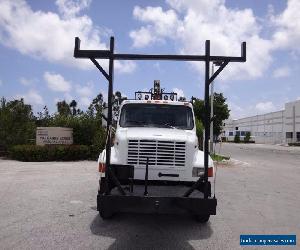 2000 International 4700 Crew Cab Crane Truck