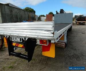 MACK TRAY TRUCK CRANE 8 METRE TRAY HIAB 9 METRE REACH 250 HP RR BOX MV14 MODEL