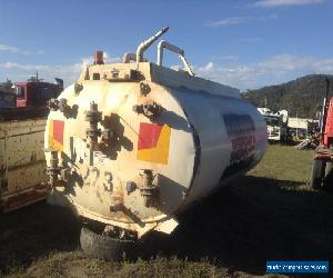 TRUCK MOUNTED ALUMINIUM WATER TANK 14000 LITRES COMPLETE with PUMP and FITTINGS