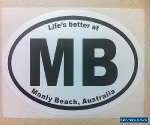 Life's better at MANLY BEACH, Australia - Sticker / BONDI BEACH surfboard