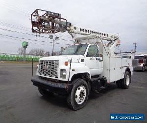 2000 GMC 7500 CABLE PLACING BUCKET BOOM TRUCK