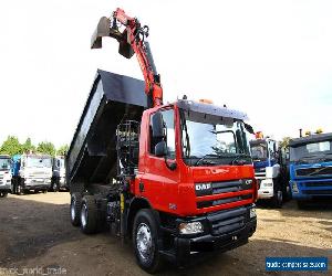 2007 DAF CF75.360 6X4 TIPPER GRAB WITH EPSILON 20M PLUS GRAB CRANE SCANIA MAN 