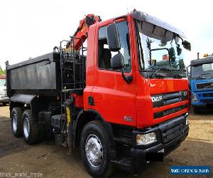 2007 DAF CF75.360 6X4 TIPPER GRAB WITH EPSILON 20M PLUS GRAB CRANE SCANIA MAN 